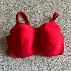 Panache Sport Size 40FF Red Underwire High Impact Sports Bra Style 5021A